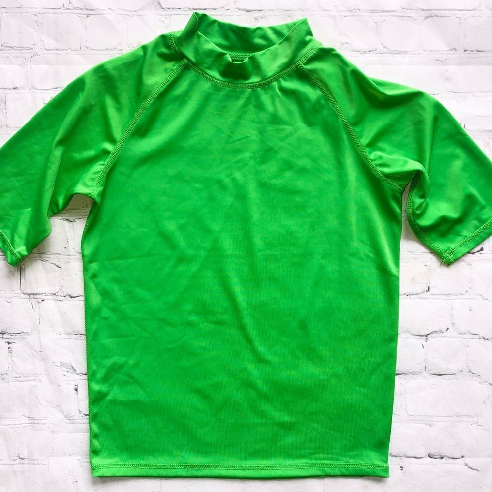 NWOT Kids Size 14/16 Kanu Surf Mock Turtleneck Rash Guard/Swim Shirt